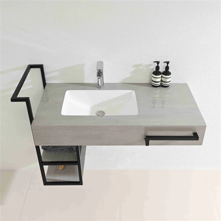 Earl Grey Sintered Stone Bathroom Vanity