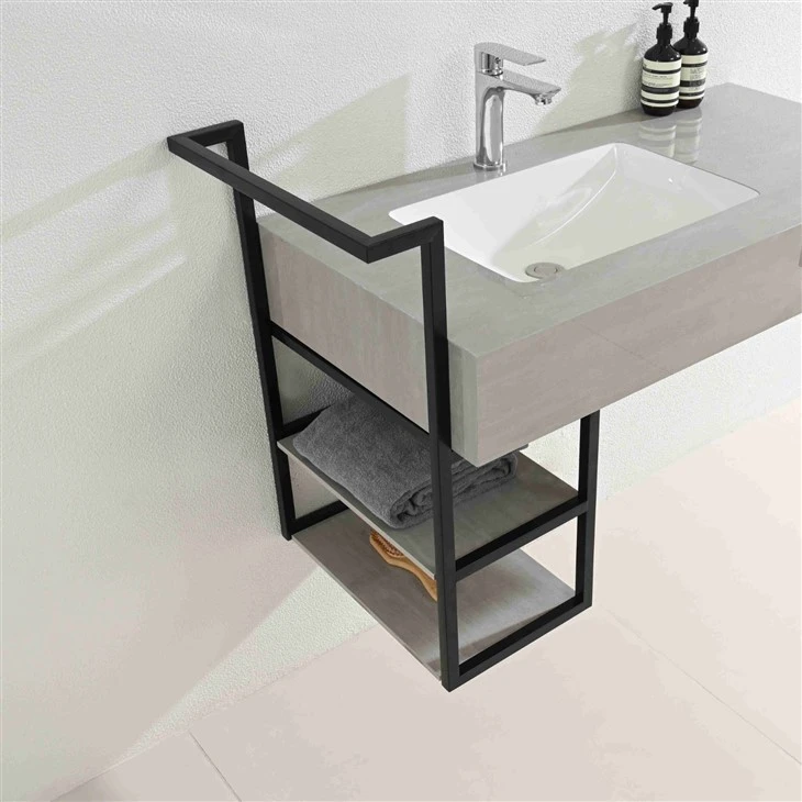 Earl Grey Sintered Stone Bathroom Vanity
